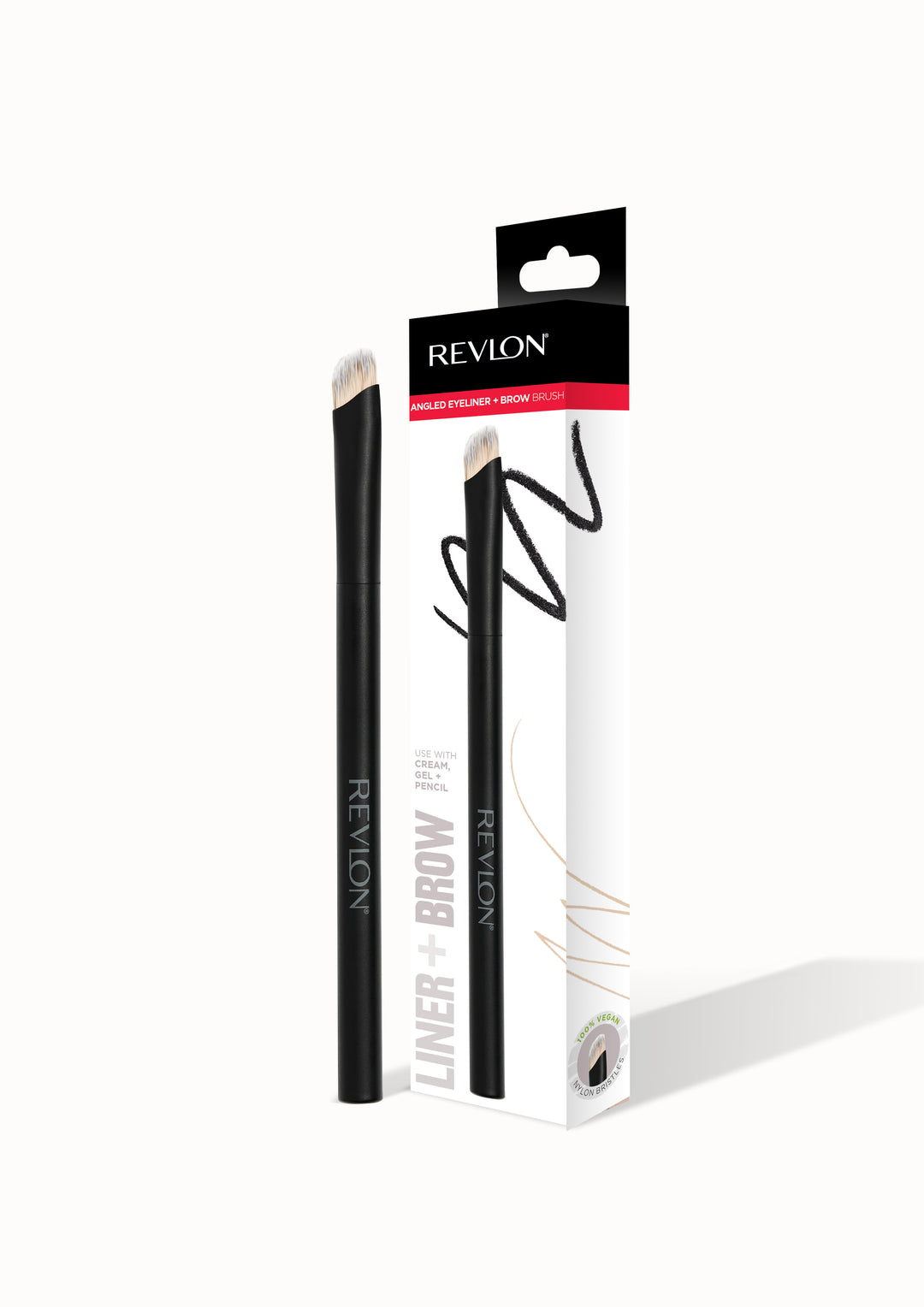 Angled Eyeliner & Brow Brush