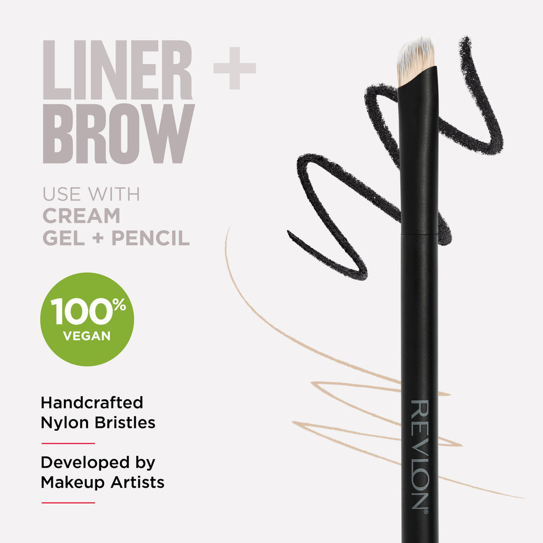 Angled Eyeliner & Brow Brush